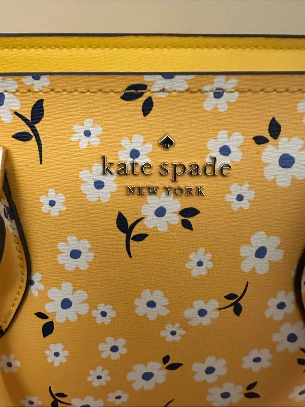 kate spade Yellow Floral Dome Satchel